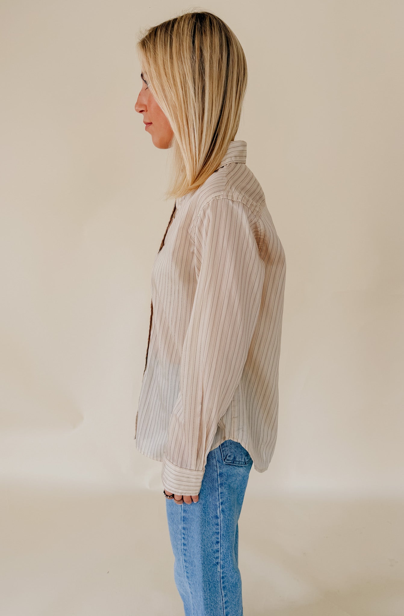 TENCEL RELAXED BUTTON DOWN
