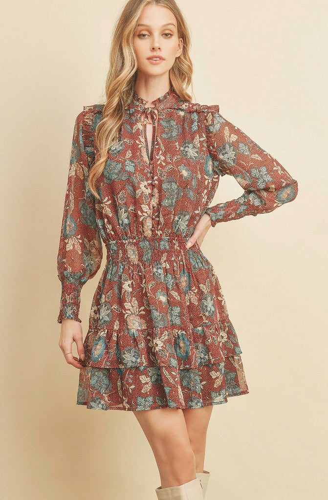 RISING UP FLORAL DRESS
