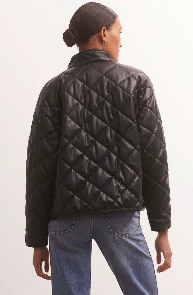 Z SUPPLY HERITAGE FAUX LEATHER JACKET