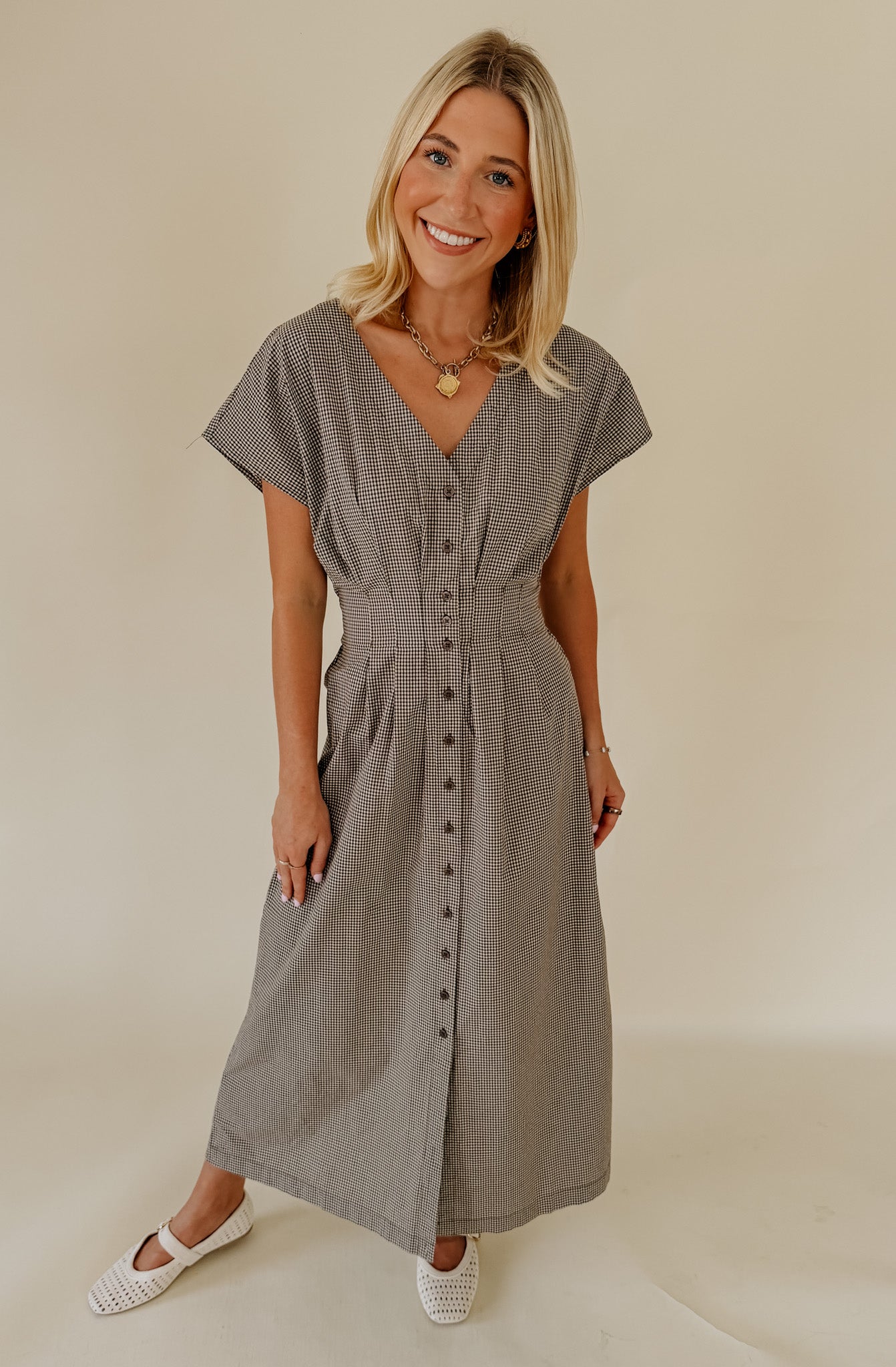 Z SUPPLY SANNA GINGHAM MIDI DRESS