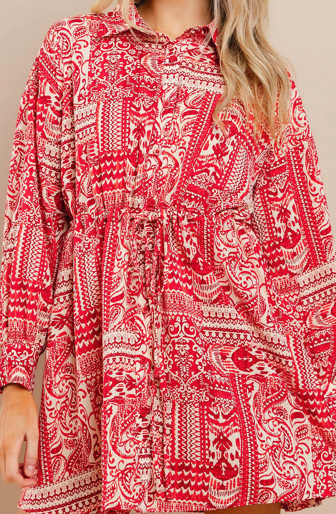 MAKING WAY BUTTONED DRESS