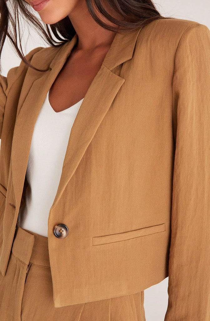 Z SUPPLY DANA AIRY CROPPED BLAZER