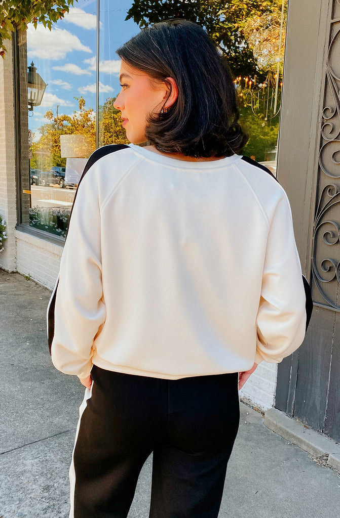 THE HADLEY COLOR BLOCKED MODAL TOP