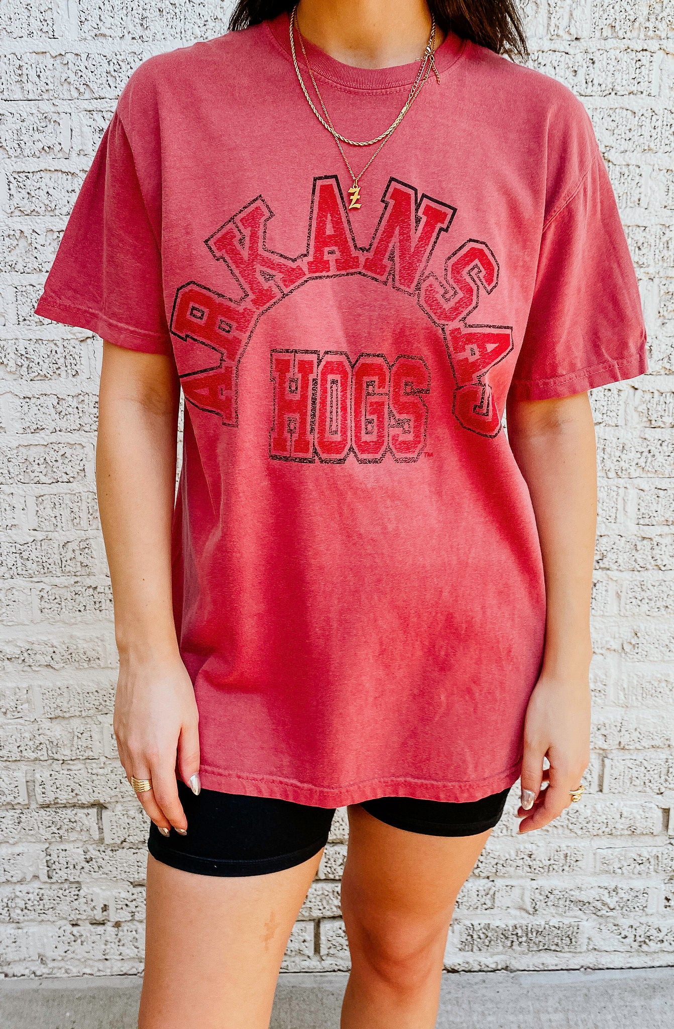 ARKANSAS RAZORBACKS CARDINAL TEE
