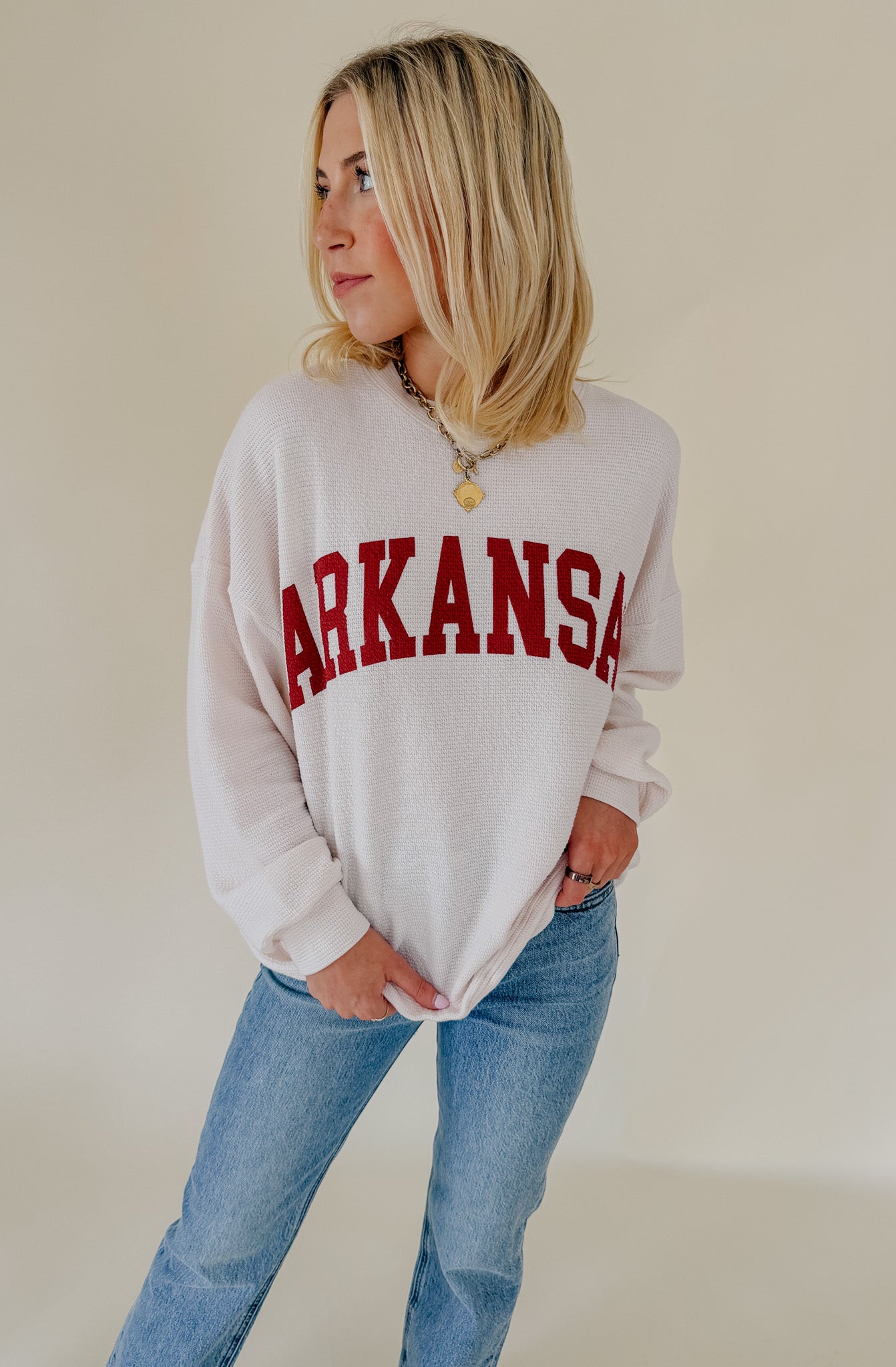 RIBBED ARKANSAS LIGHTWEIGHT KNIT TOP