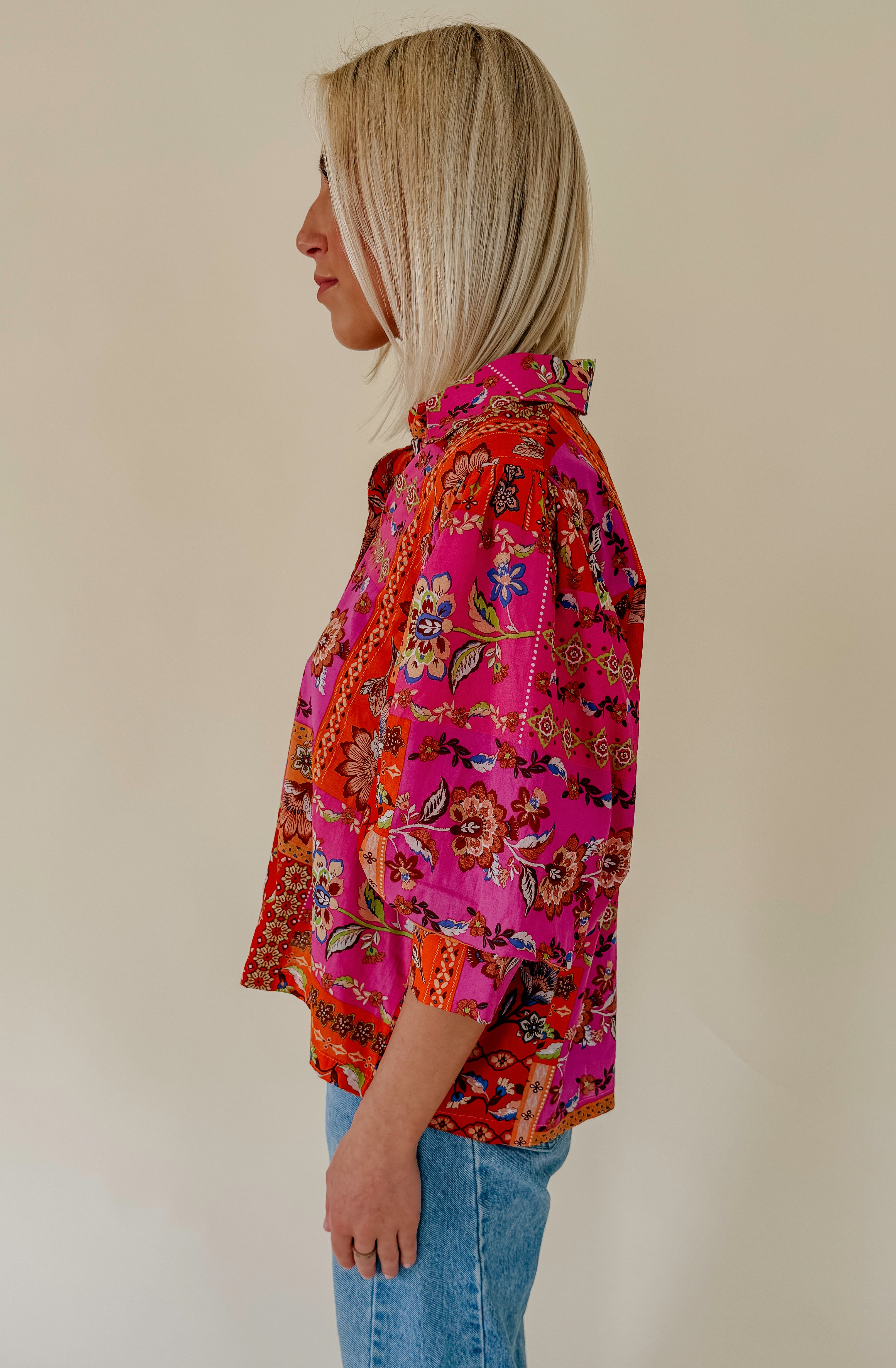 THE ROSALIA BUTTONED BLOUSE