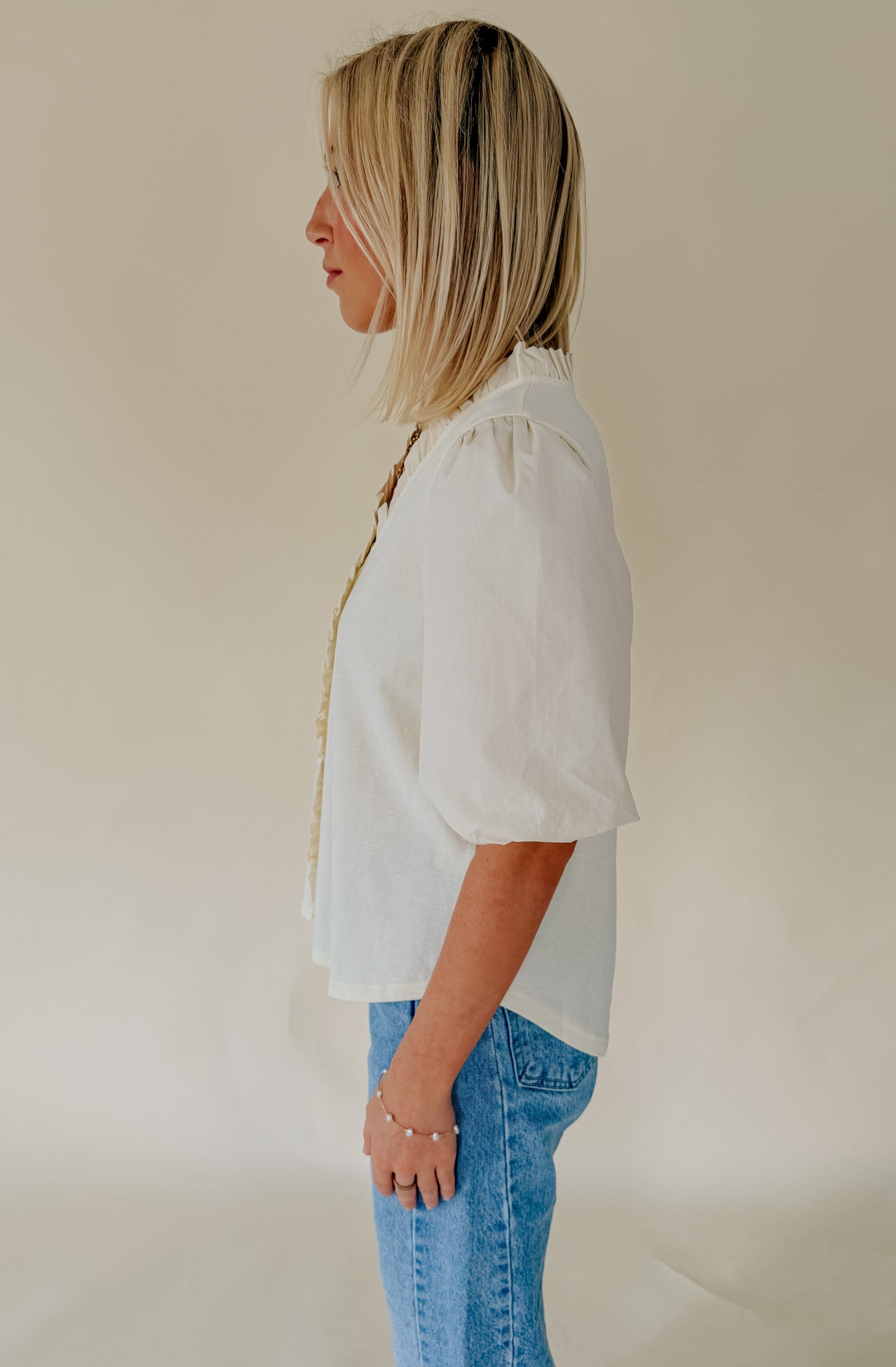 MADE THE DAY MIXED BLEND BLOUSE