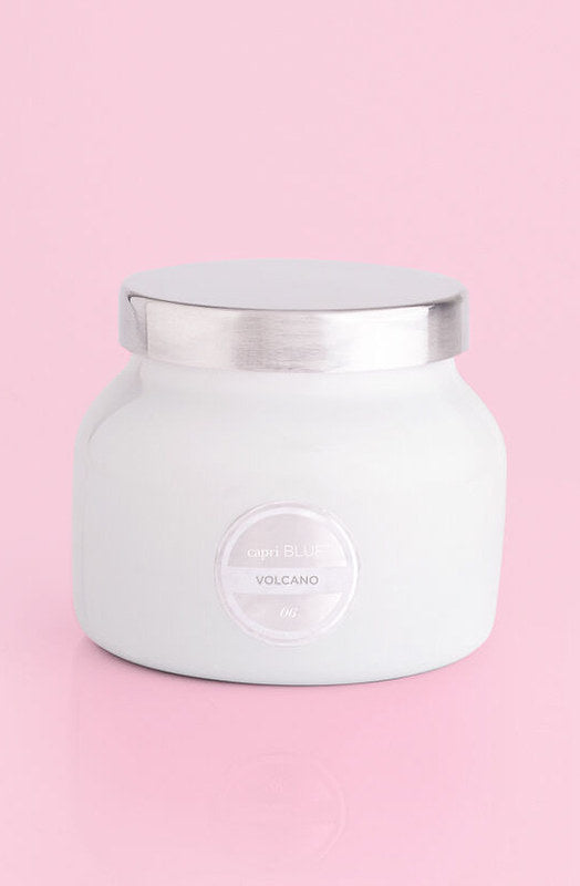 8oz WHITE PETITE JAR - VOLCANO