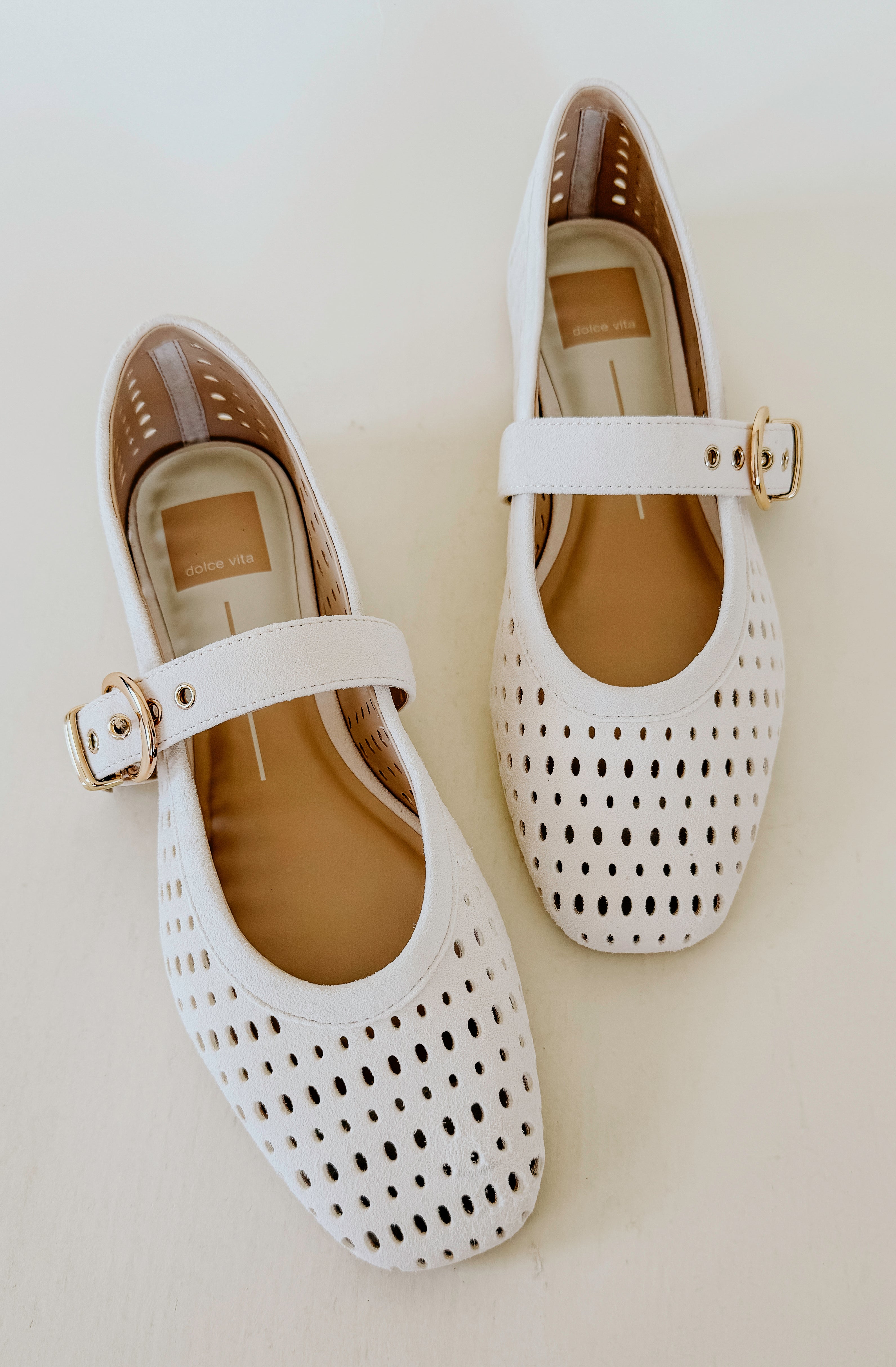 DOLCE VITA MIKEL PERFORATED BALLET FLAT