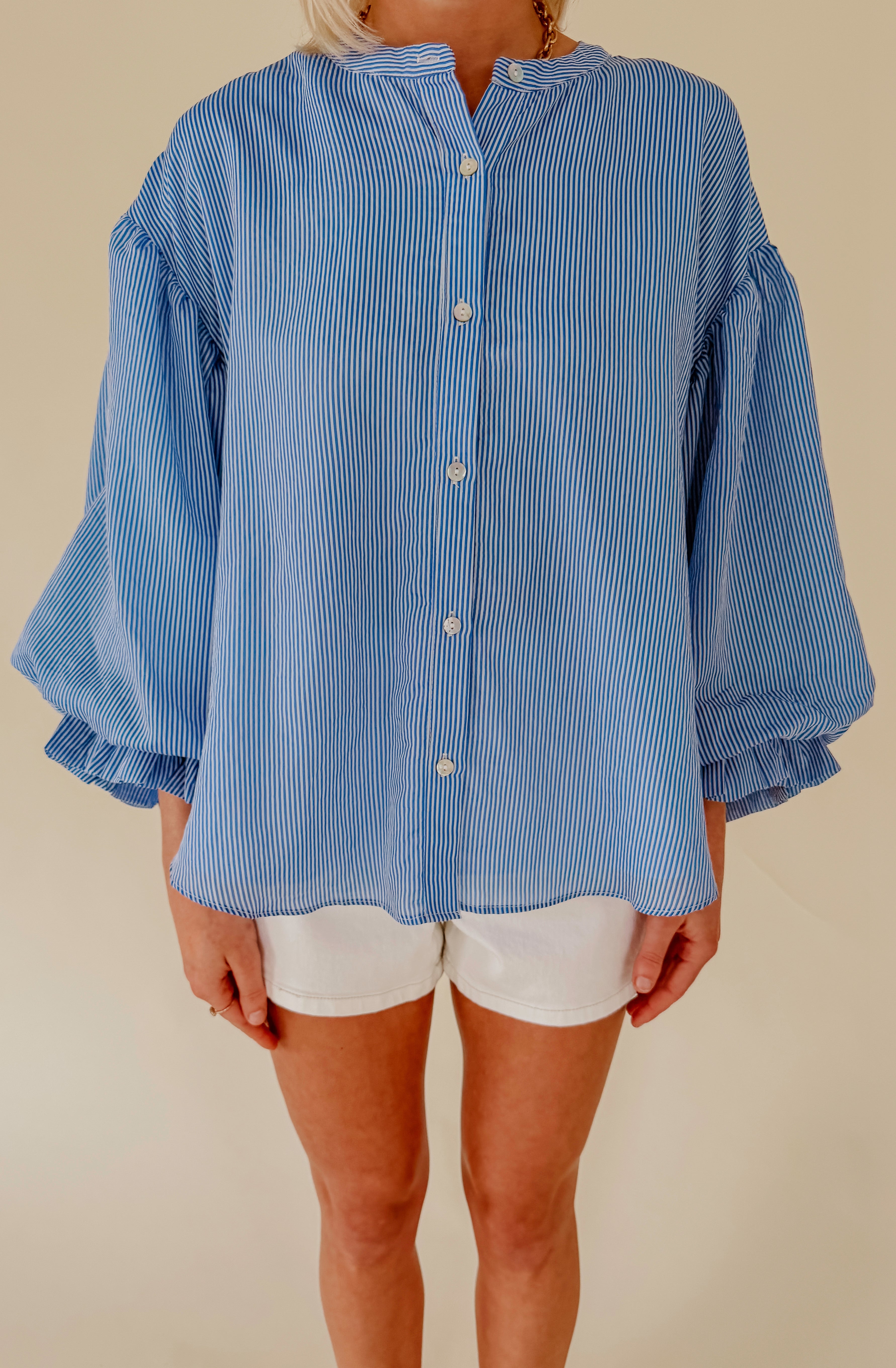 KEEP IT SIMPLE BUTTONED BLOUSE
