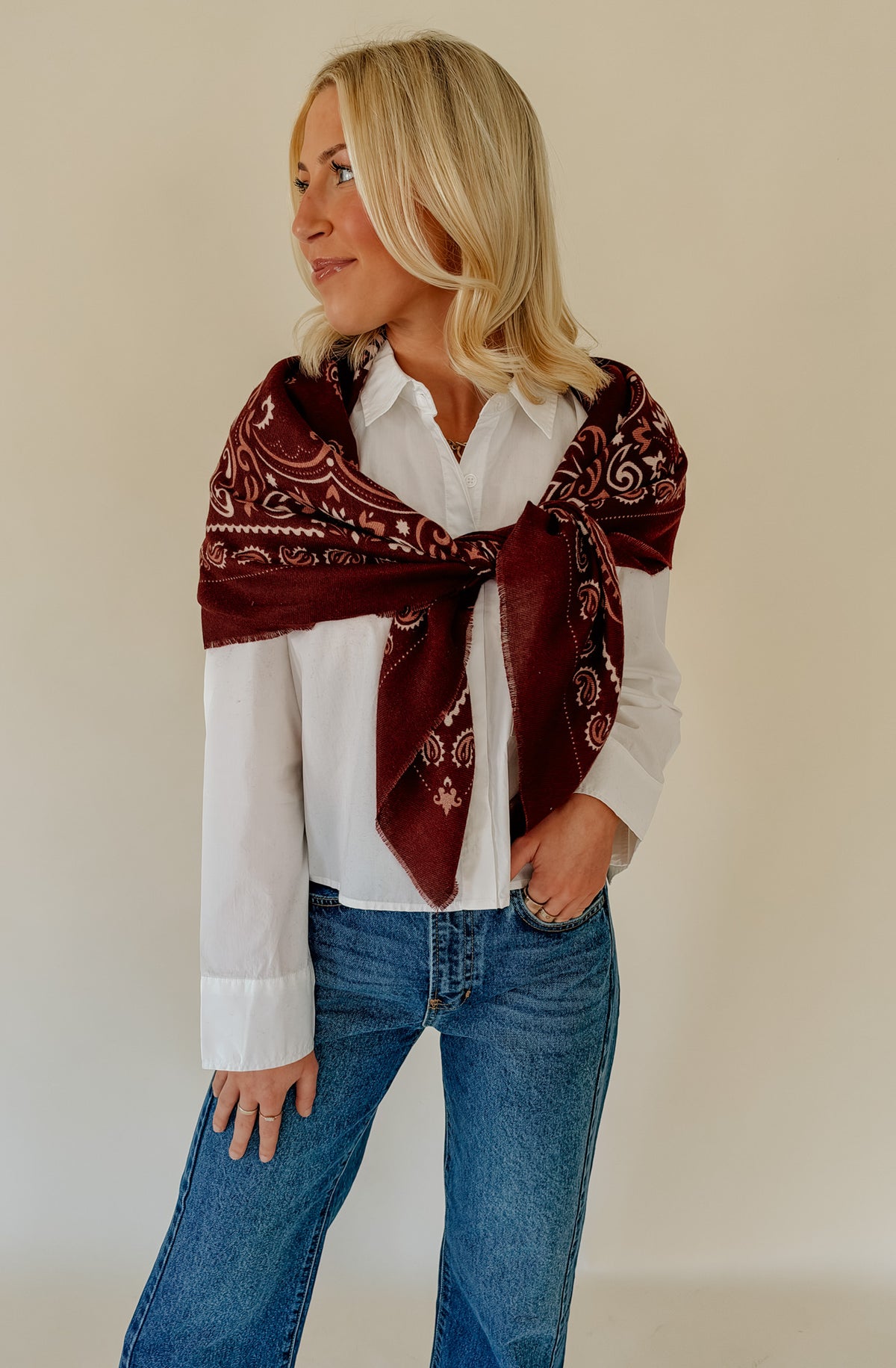 THE MABLE LARGE BANDANA SCARF