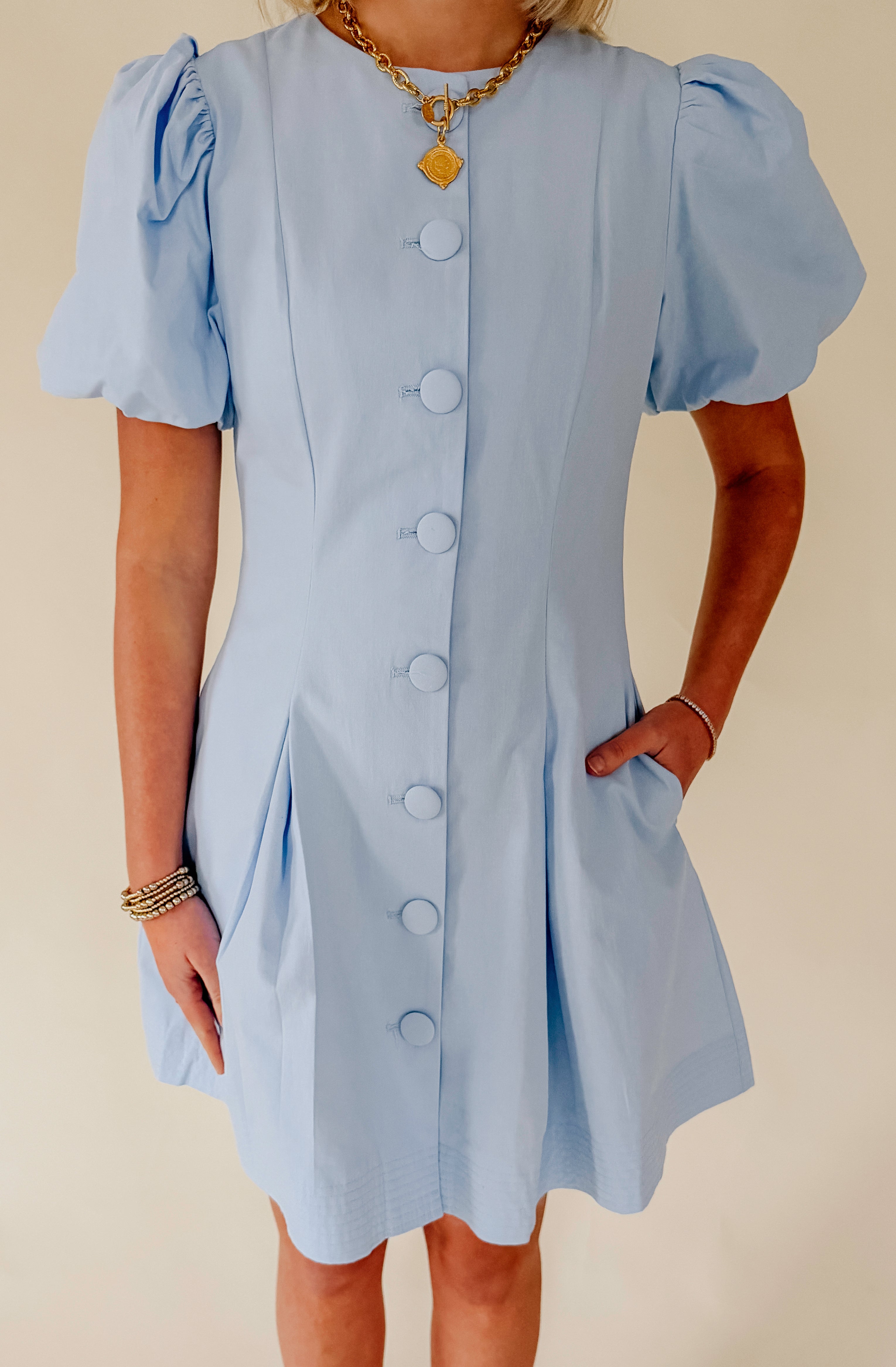 THE CHLOE BUTTONED DRESS