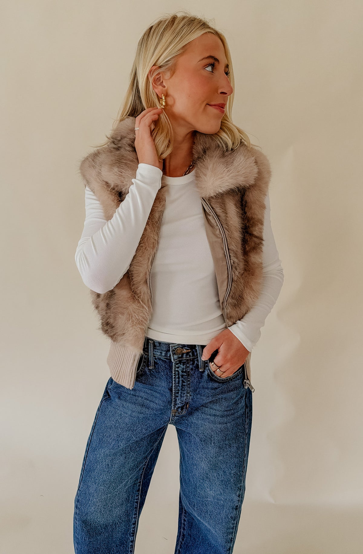 HEARTLOOM AYRA FAUX FUR VEST