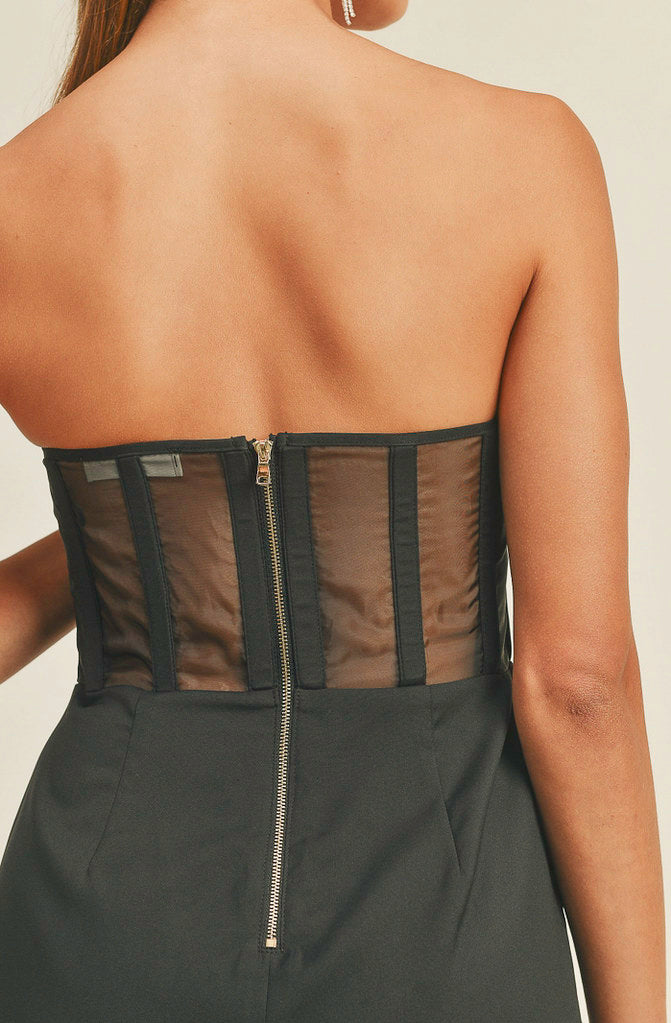 COCKTAIL HOUR STRAPLESS DRESS