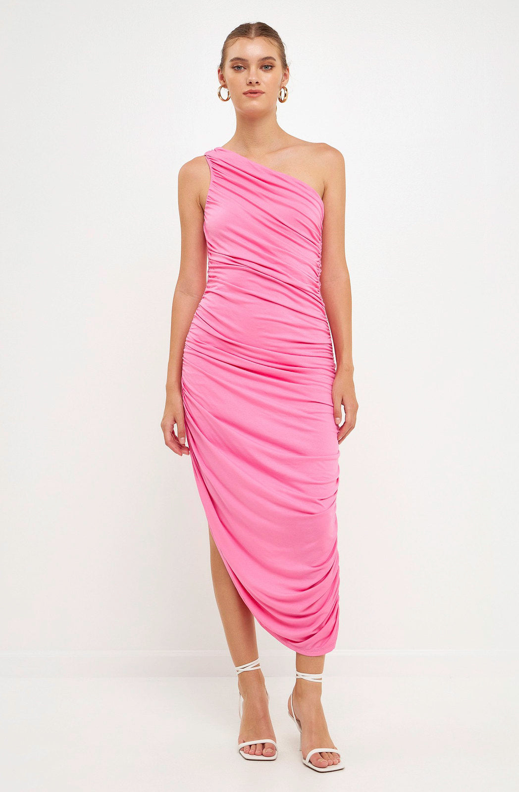 PINK ABOUT IT MIDI DRESS