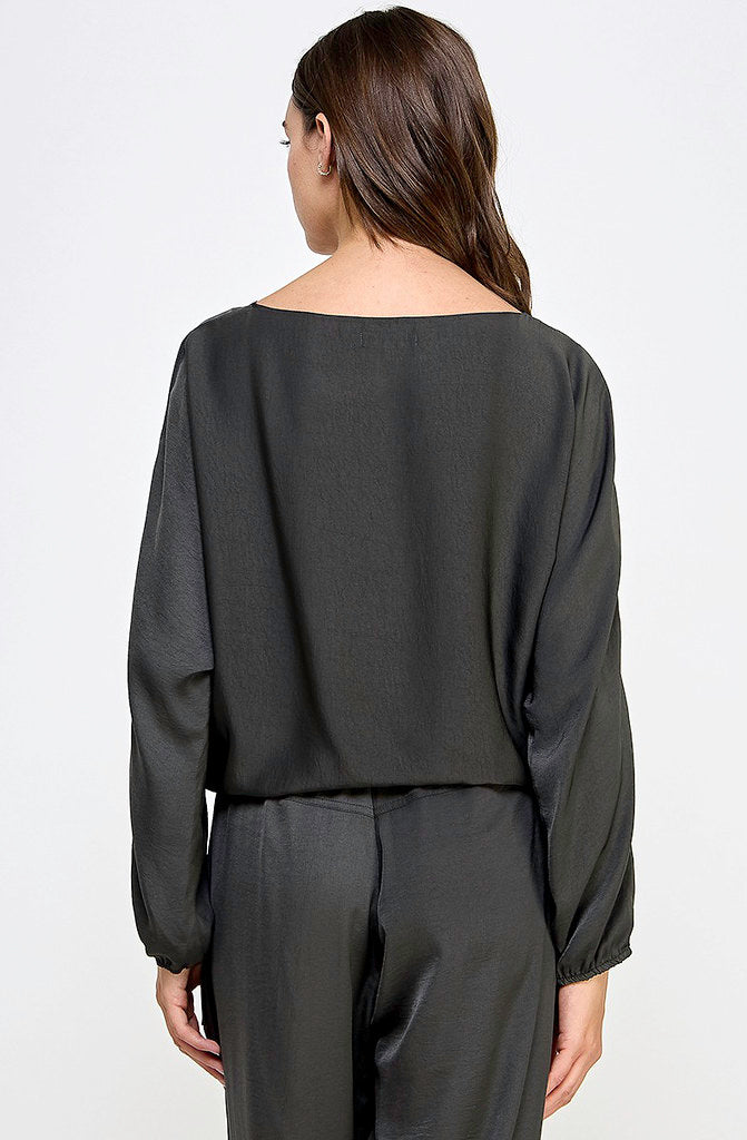 READY SET SATIN BLOUSE
