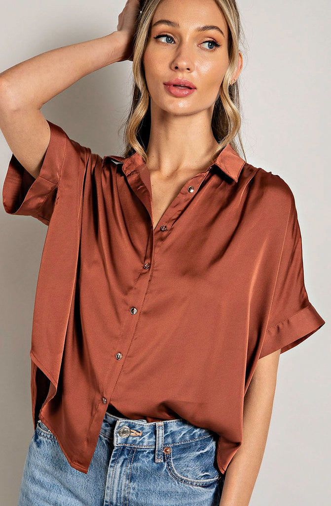 THE MAVEN BUTTONED BLOUSE