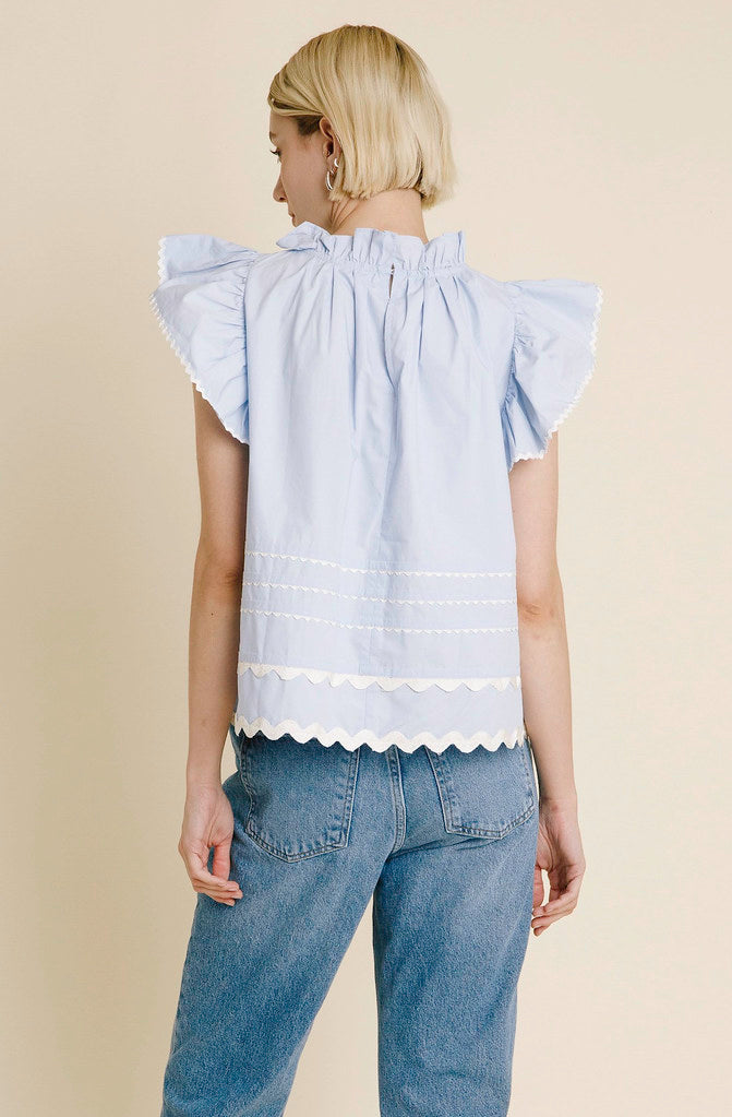THE TAYLOR TRIMMED BLOUSE