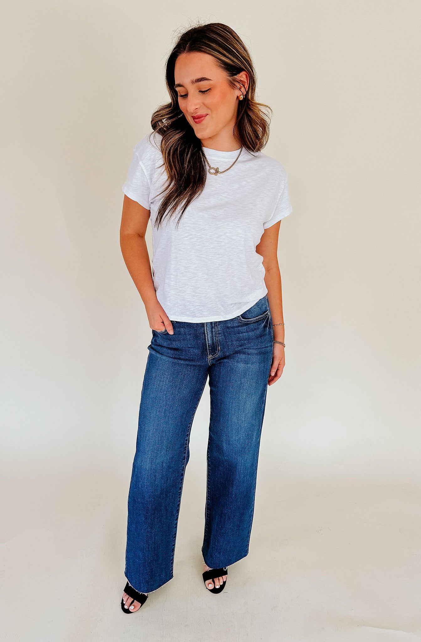 JUST BLACK SLIM PALAZZO JEAN