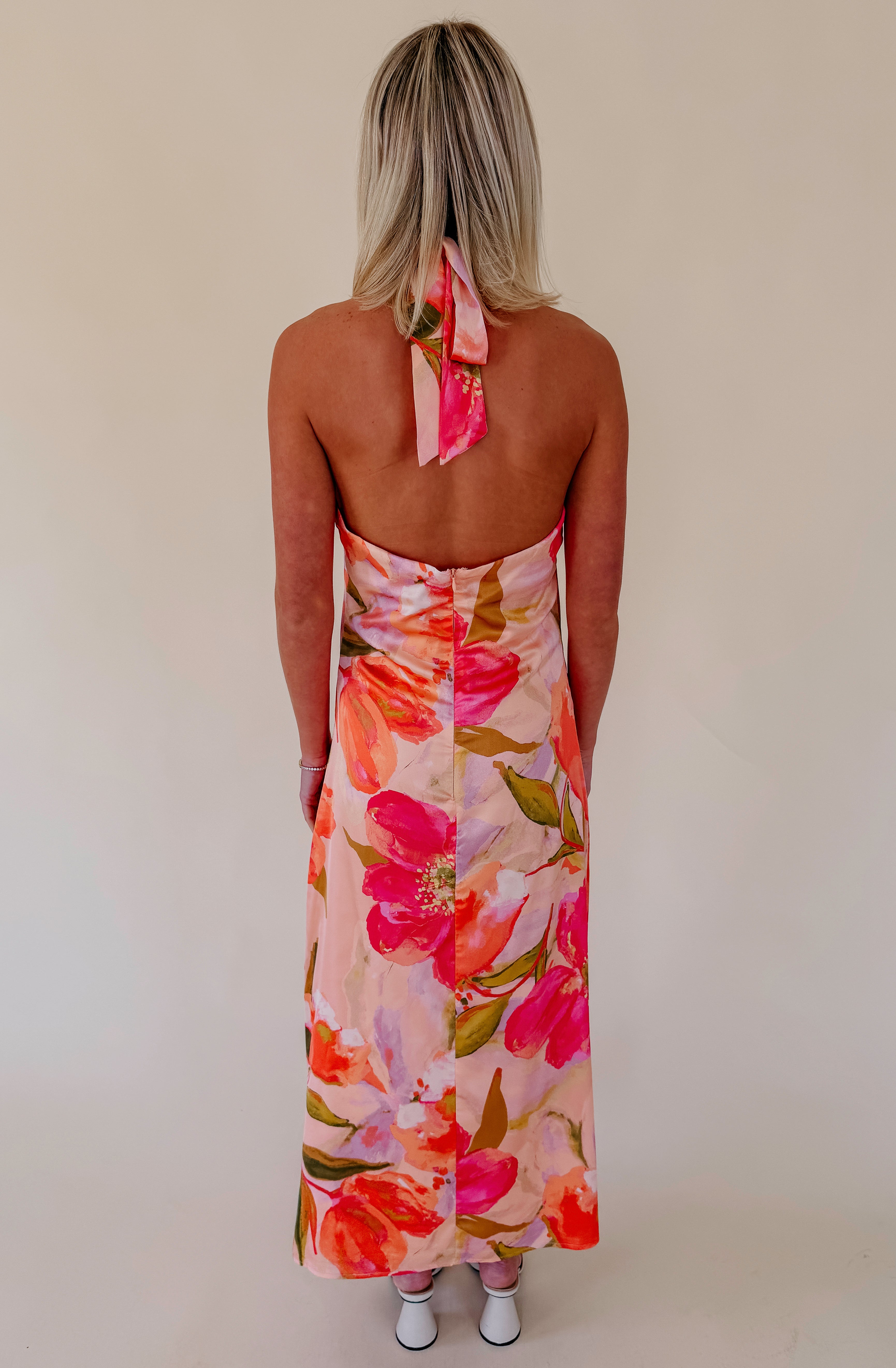 SUMMER NIGHTS HALTER MIDI