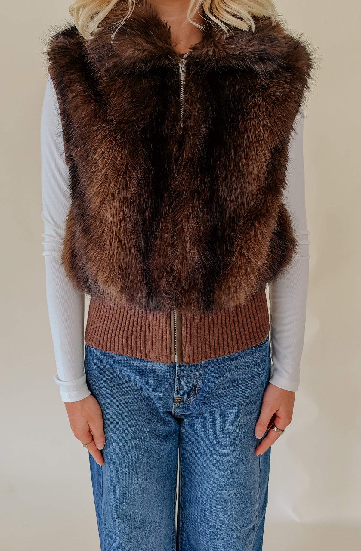 HEARTLOOM AYRA FAUX FUR VEST