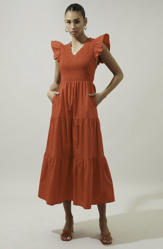 ON THE HILL MIDI DRESS