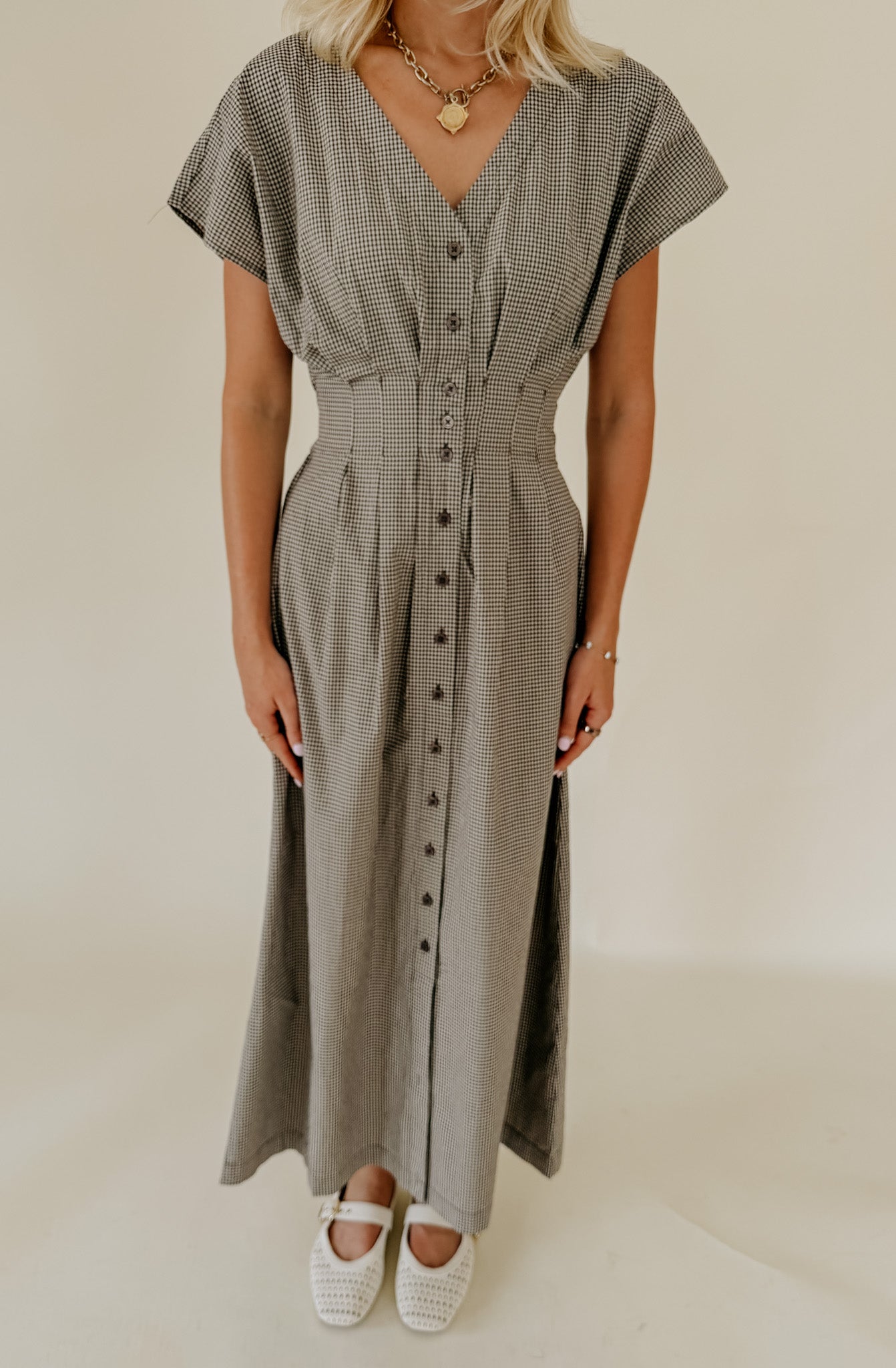 Z SUPPLY SANNA GINGHAM MIDI DRESS
