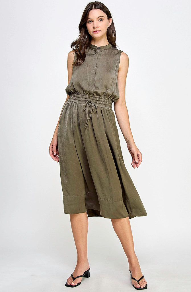 FRANCES SILKY MIDI DRESS