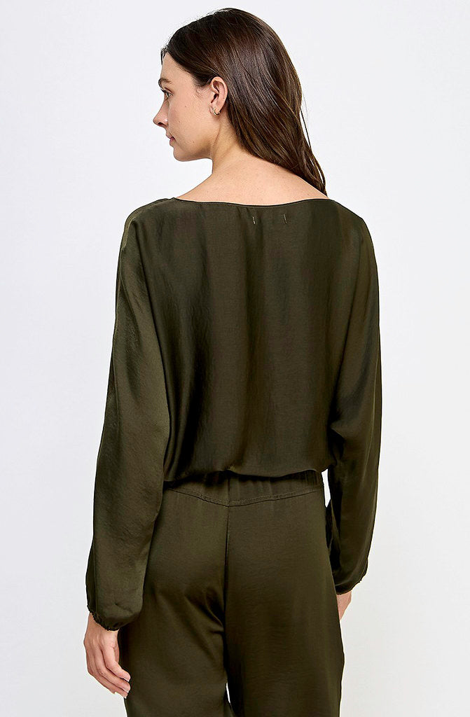 READY SET SATIN BLOUSE