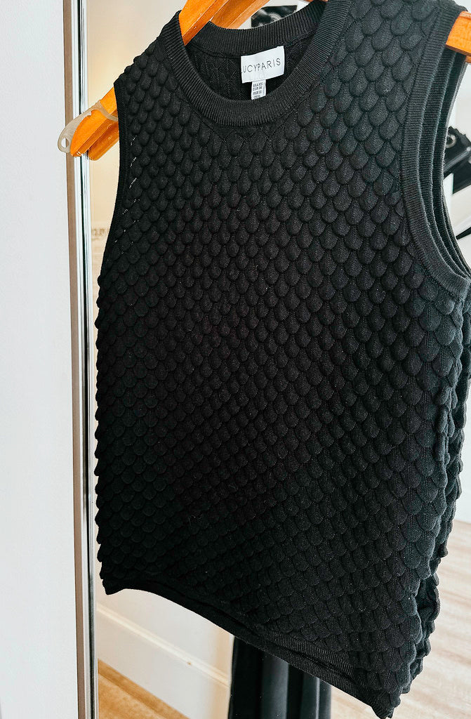 MAUDE BUBBLE KNIT TANK