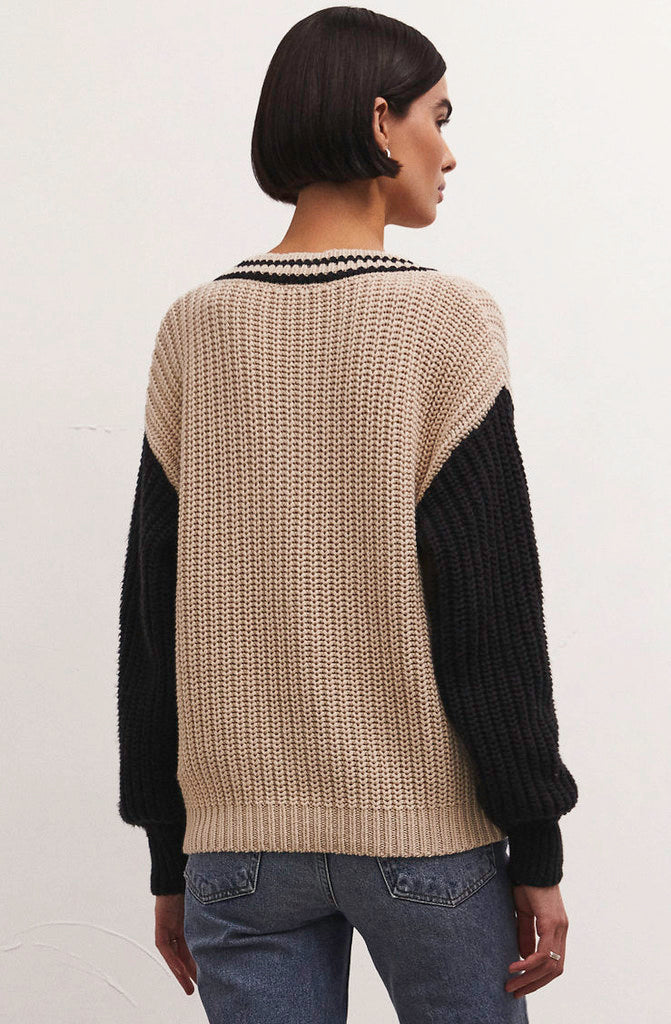 Z SUPPLY HUNTER VARSITY SWEATER