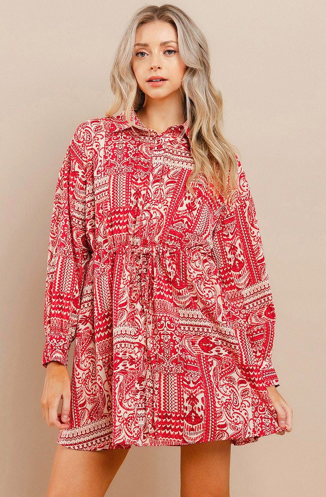 MAKING WAY BUTTONED DRESS