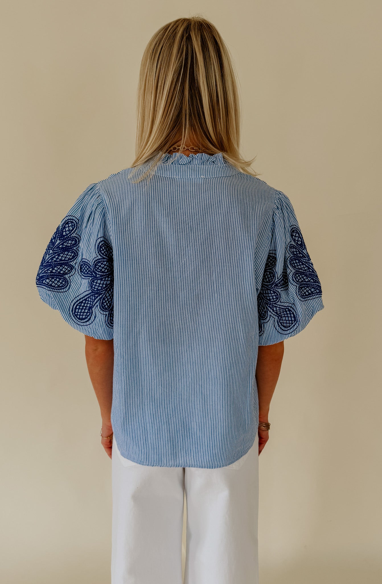 SUMMER BLISS EMBROIDERED BLOUSE