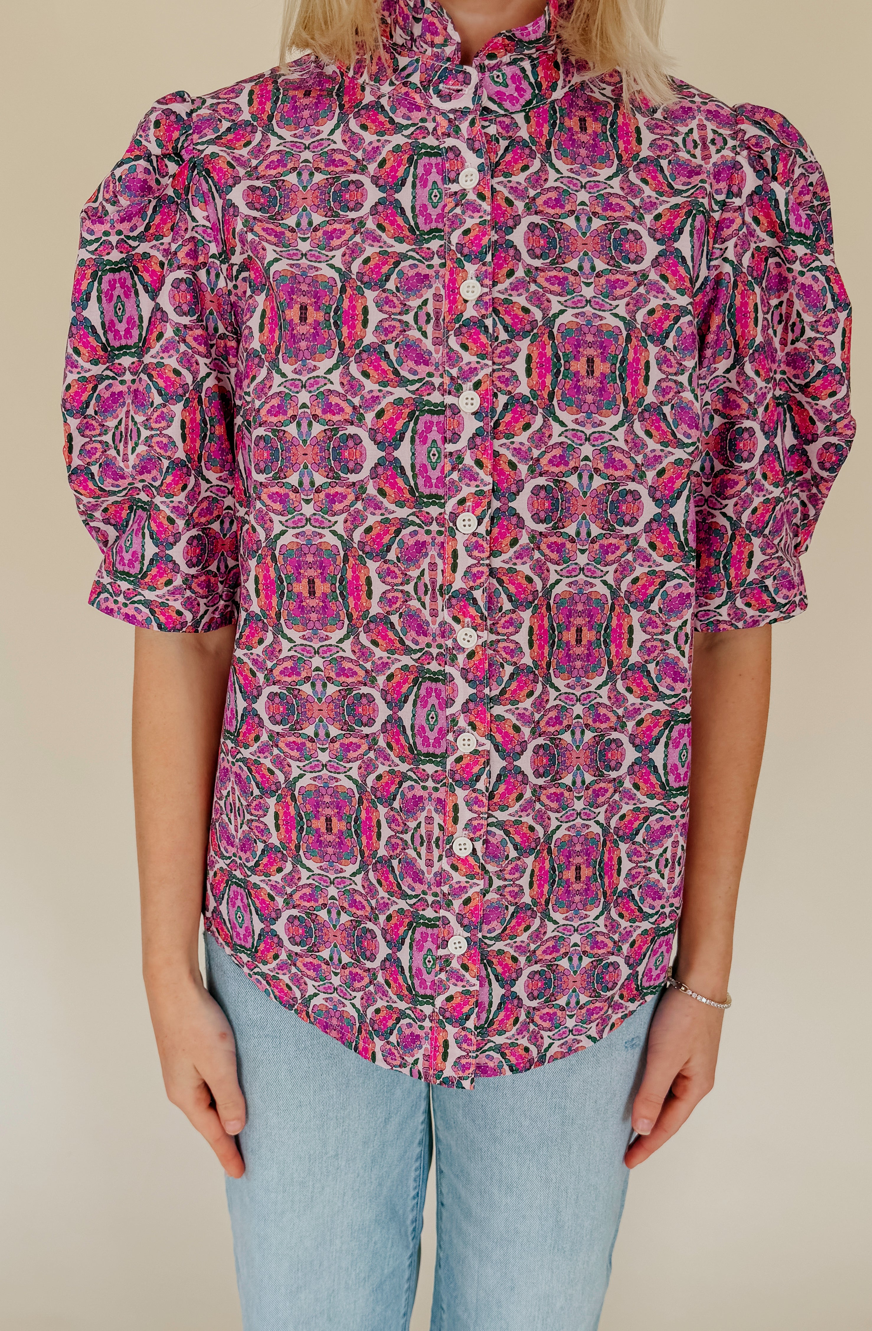 KENNEDY BUTTONED BLOUSE
