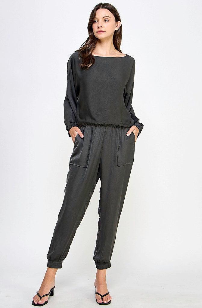 READY SET SATIN BLOUSE
