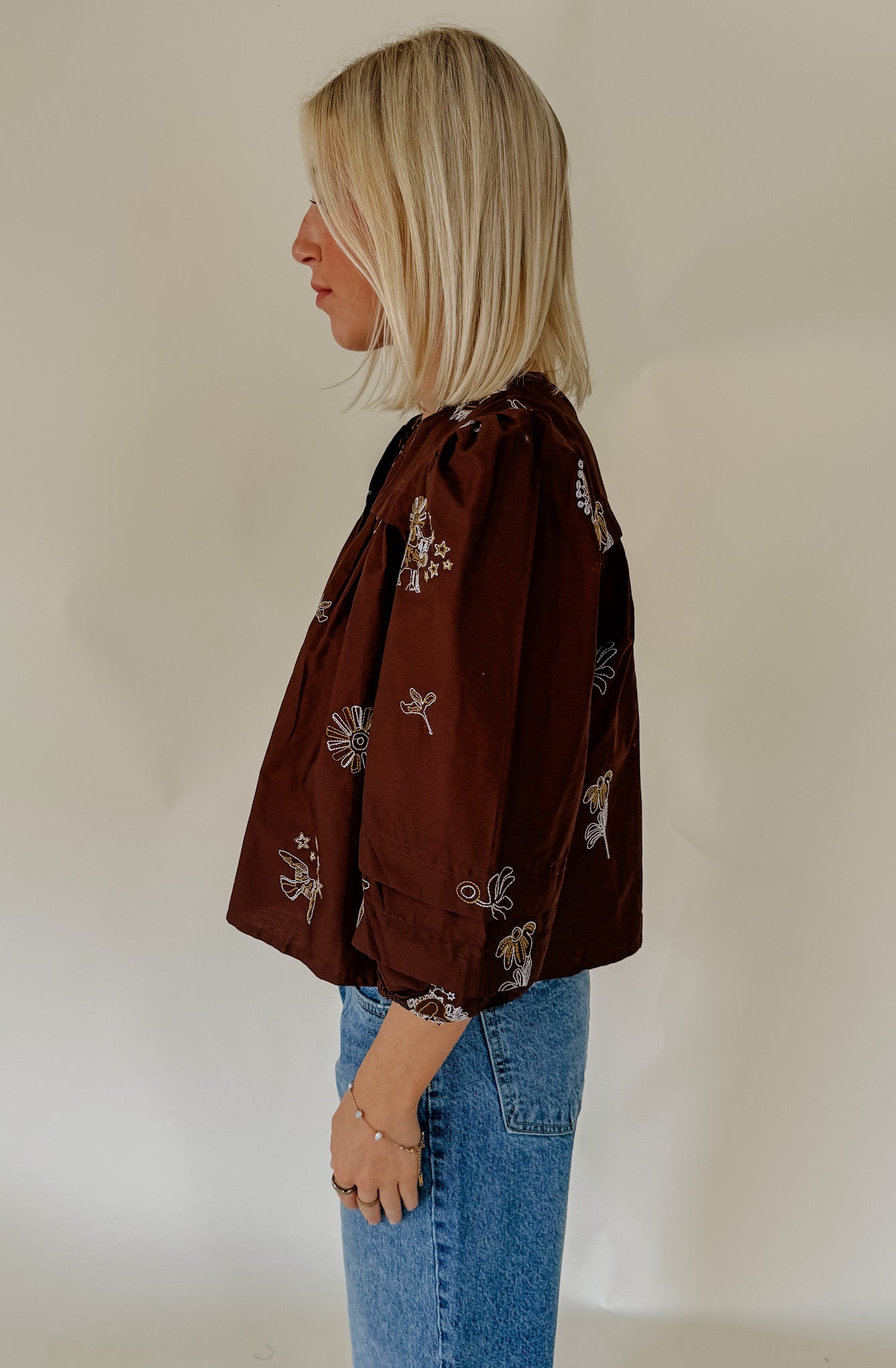 CIEBON LILLIAN EMBROIDERED BLOUSE