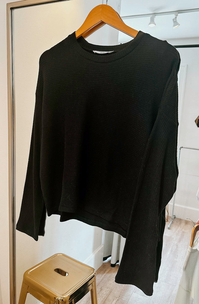 ON THE REGULAR RIBBED LONG SLEEVE TOP