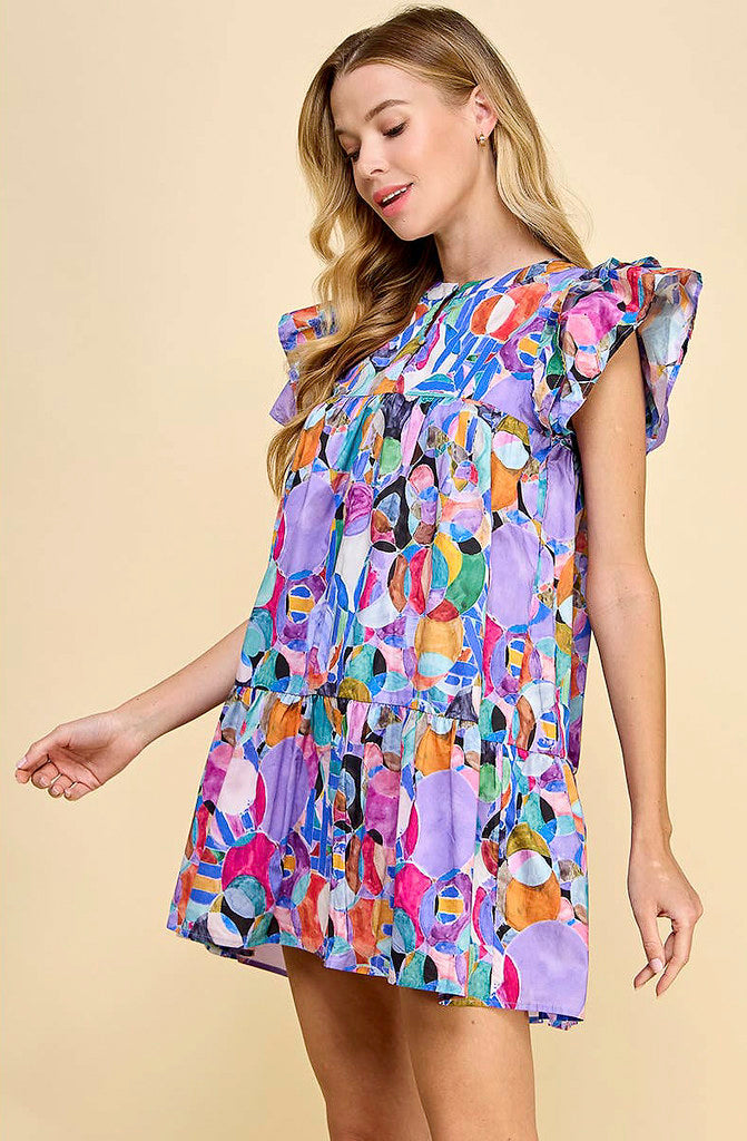 CRAZY IN LOVE RUFFLED DRESS