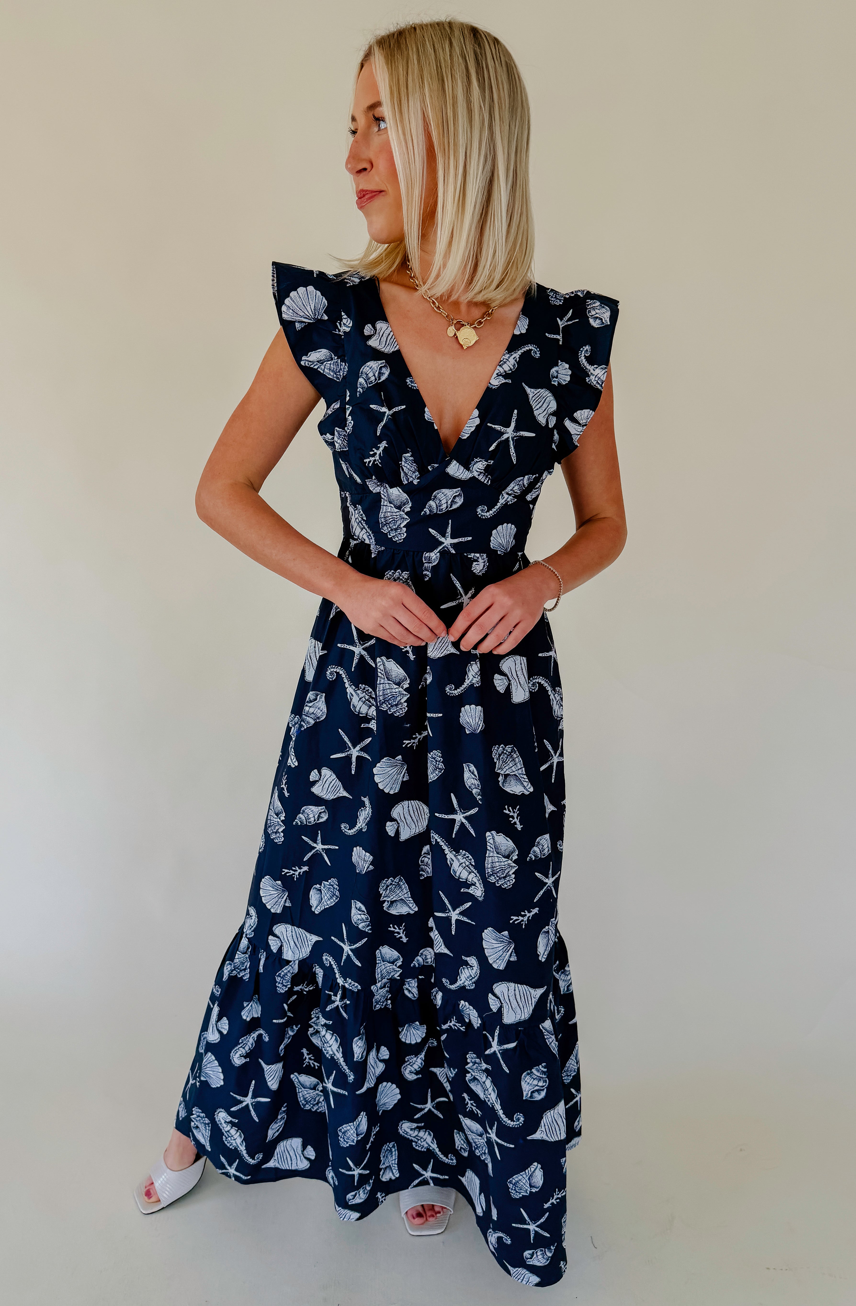 shell maxi dress SEA ISLAND – E.Leigh's Size:M (UK12) Perfect for beach dinners COLORFUL Homecoming Dresses,black Party Dresses
