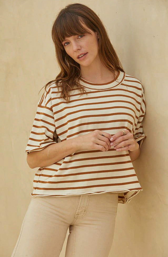 RETRO BABE STRIPED TEE