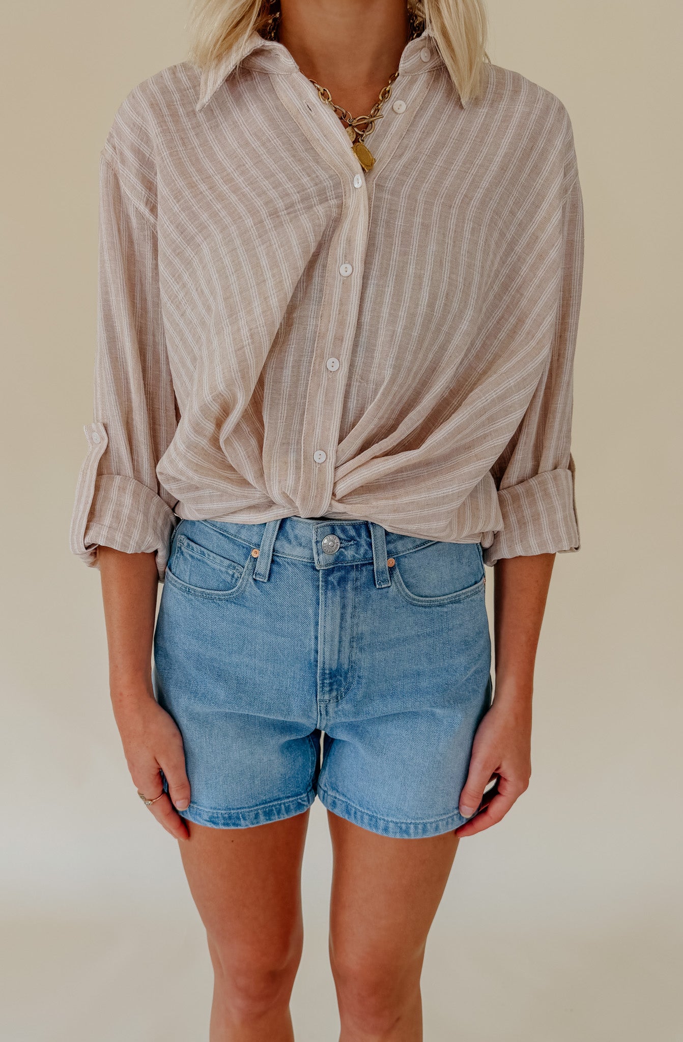 HEARTLOOM RENE BUTTONED BLOUSE