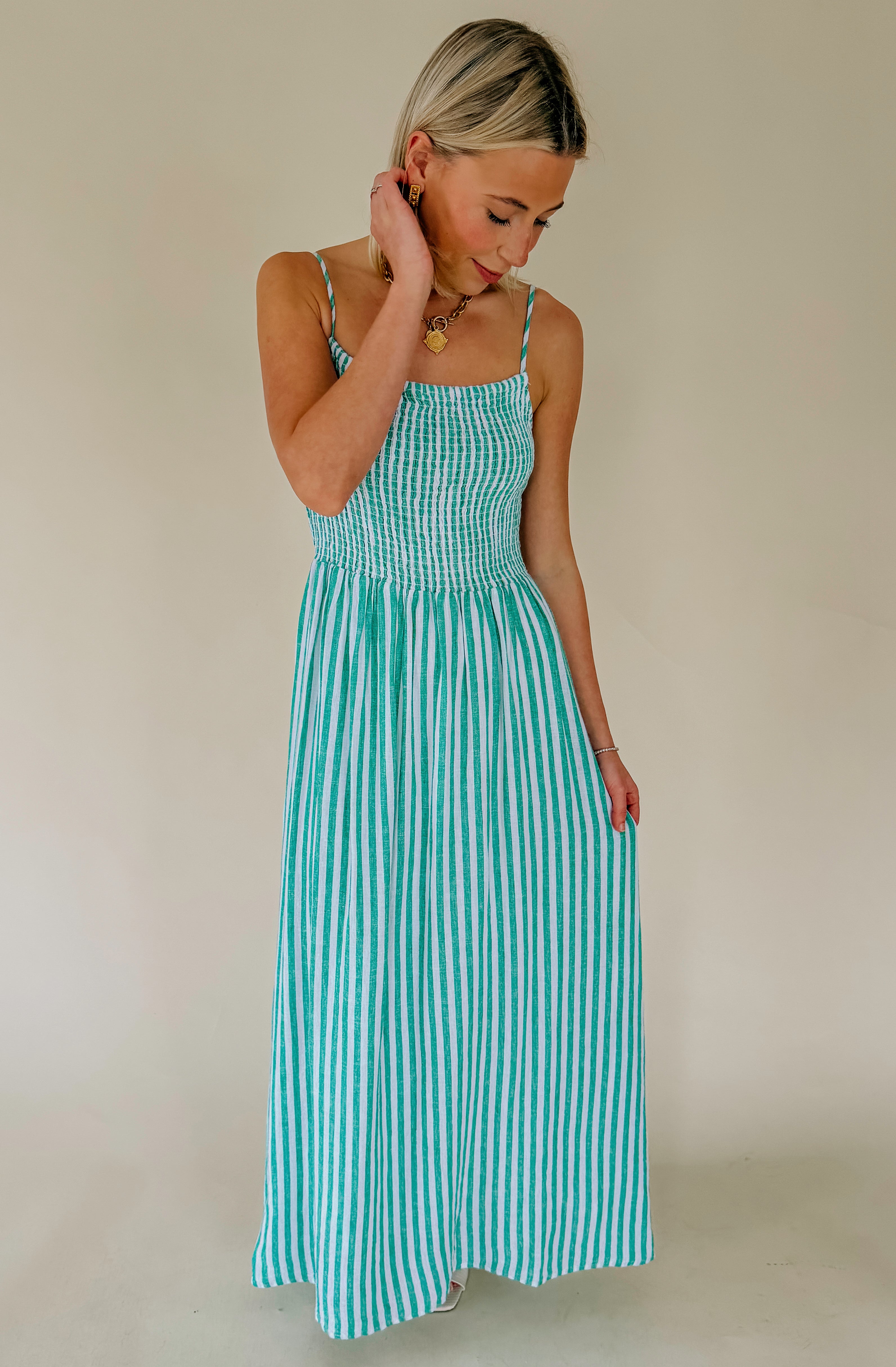 Z SUPPLY BAYSIDE STRIPED MIDI DRESS
