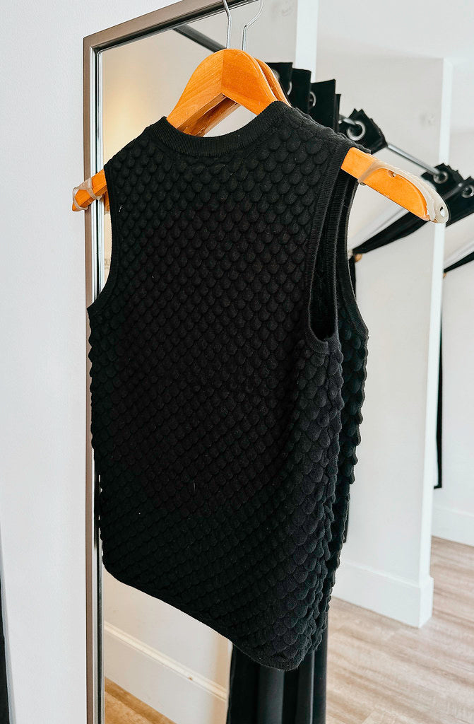 MAUDE BUBBLE KNIT TANK