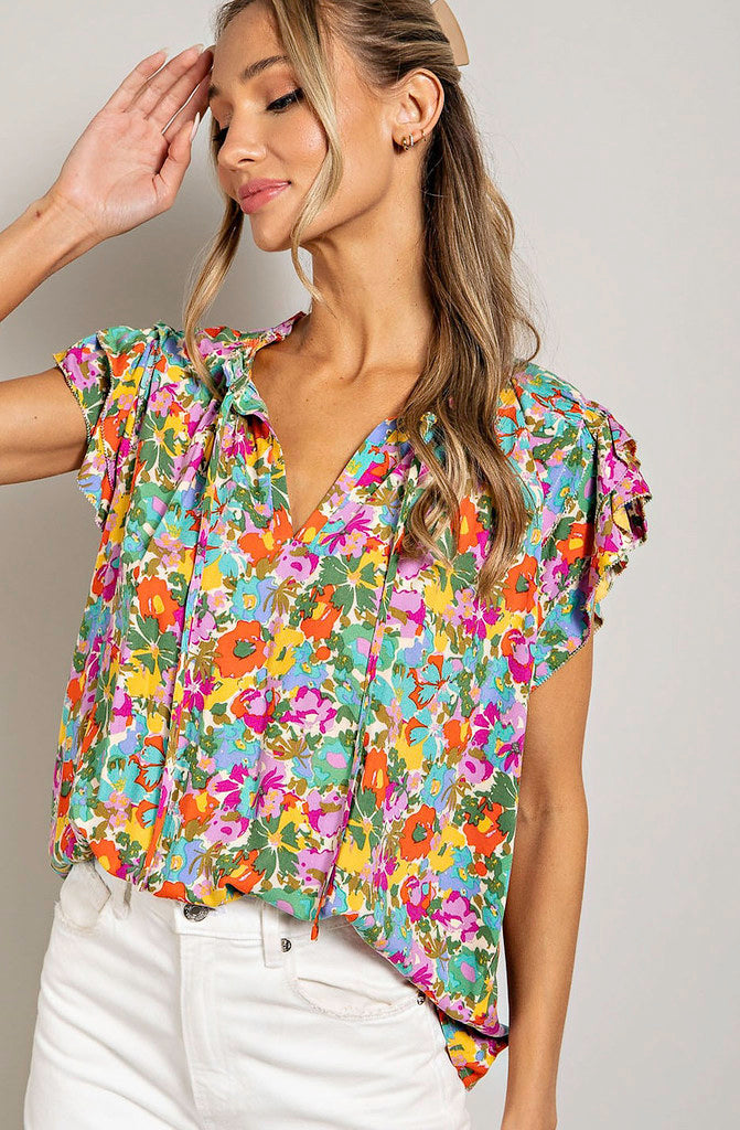 THE TAY FLORAL BLOUSE
