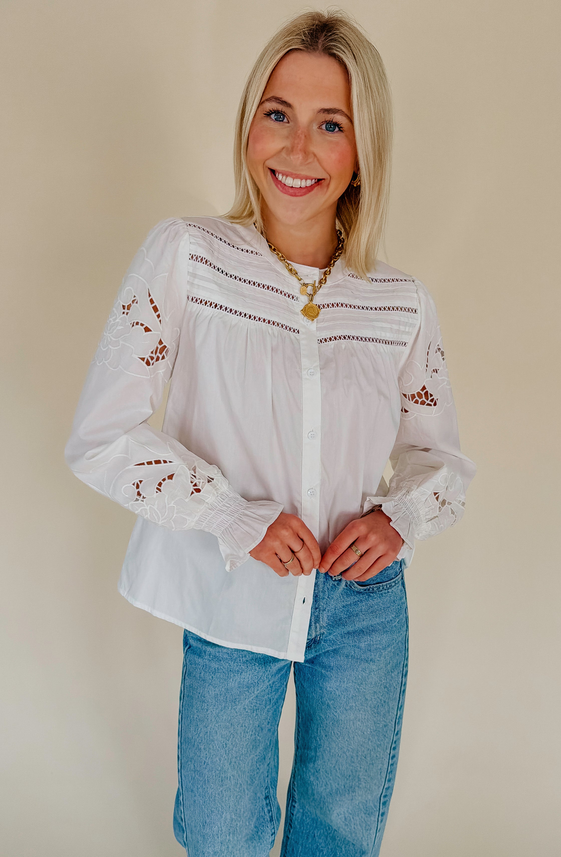 THE TAYLOR POPLIN BLOUSE