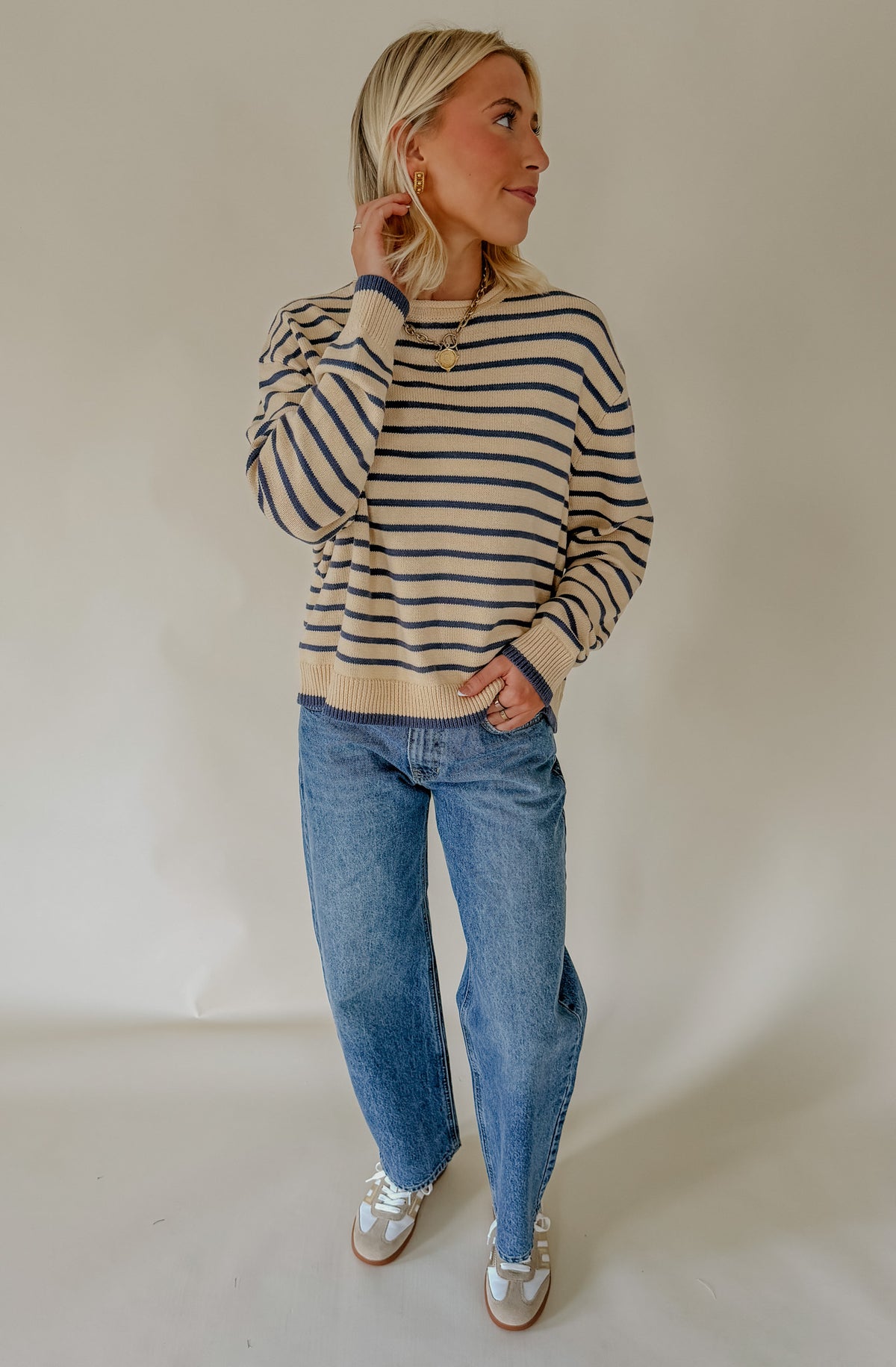 THE JENNA STRIPED SWEATER