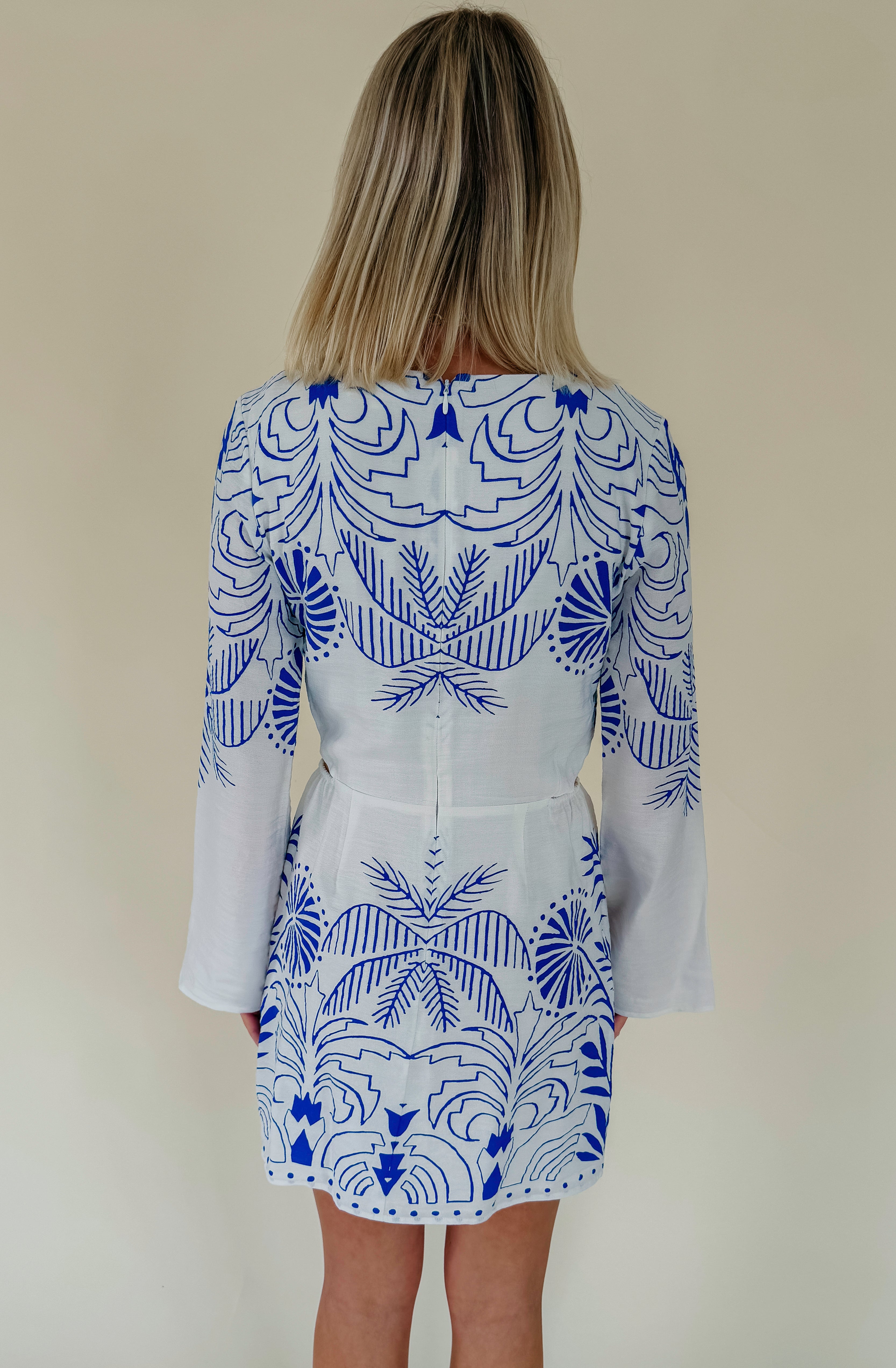 Z SUPPLY TAHINA PALM MINI DRESS