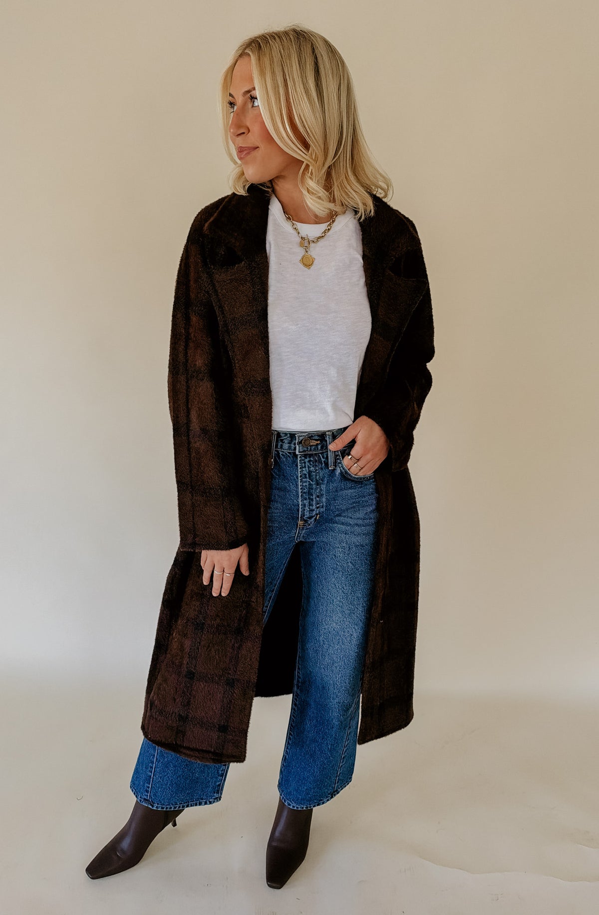 Z SUPPLY CROSBY PLAID COCOON COAT