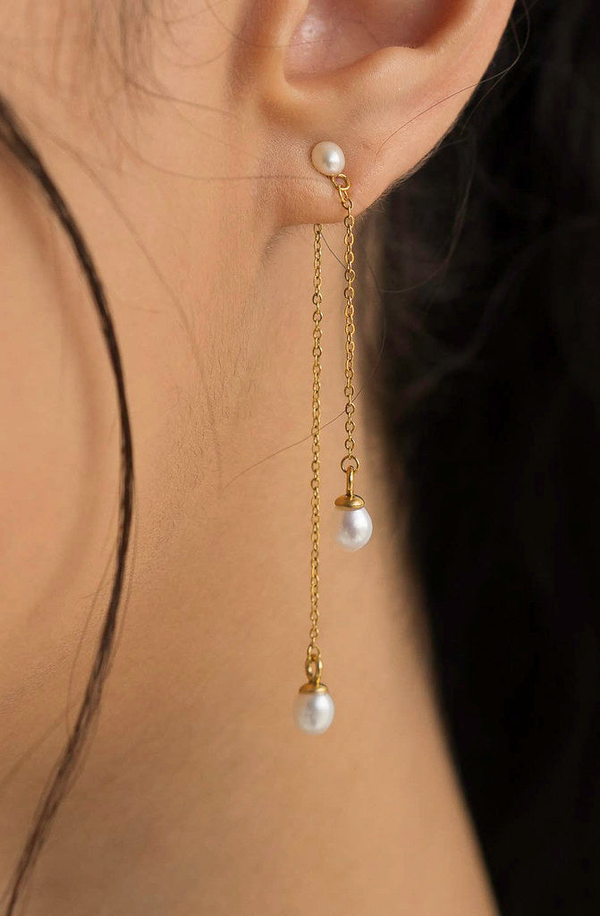 BRENDA GRANDS PEARL DROP EARRINGS