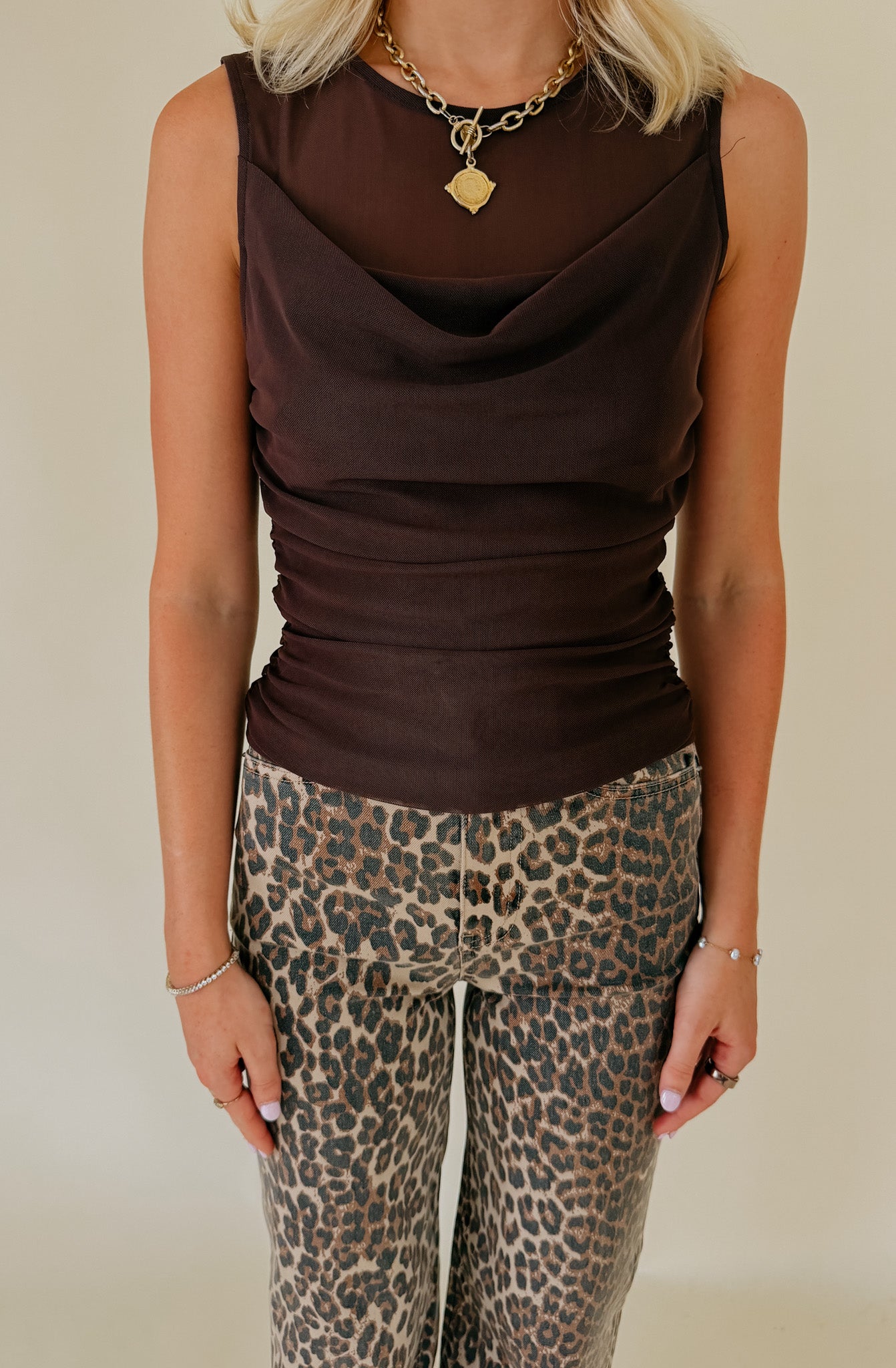 STEVE MADDEN ROMAN MESH TOP